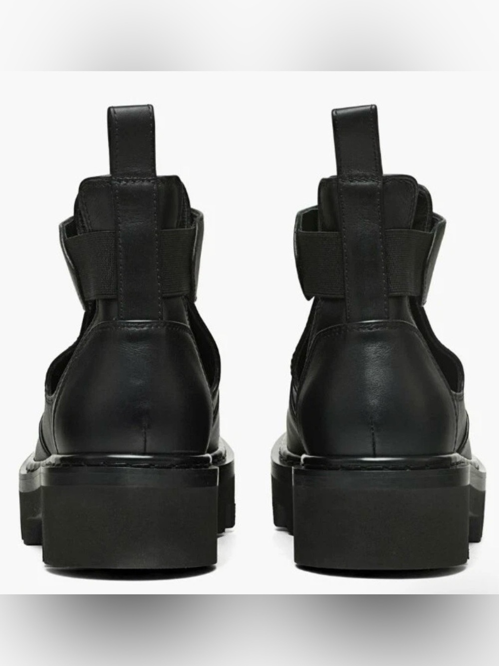 MCM Travia Black Italy Leather Cutout Ankle Boot Women's EU38/US 7.5-8 MSRP $830 - Picture 2 of 13